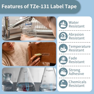 TZe-131 Compatible Brother P-Touch Label Tape 3-Pack