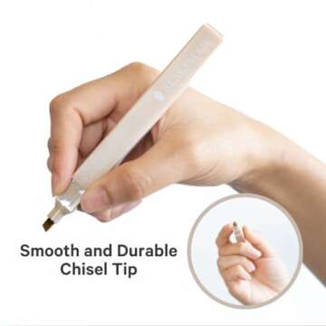 ALABASTER Co. - No Bleed 6 Pcs, Chisel Tip, Muted Pastel Color, Pastel Highlighter Set, Aesthetic Bible Study Supplies, Bible Highlighter, Gift