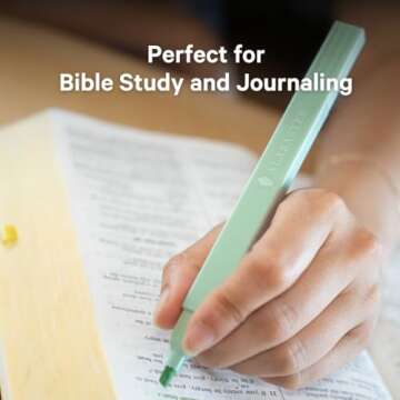 ALABASTER Co. - No Bleed 6 Pcs, Chisel Tip, Muted Pastel Color, Pastel Highlighter Set, Aesthetic Bible Study Supplies, Bible Highlighter, Gift