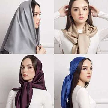 Luxurious YOUR SMILE Silk Scarf for Fashionable Women