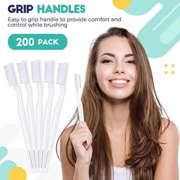Affordable 200 Pack Individually Wrapped Toothbrushes