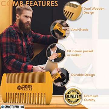 Smooth Viking Beard Brush Set for Perfect Grooming