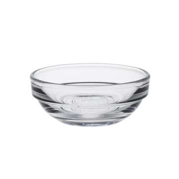 Duralex Stackable Glass Bowl Set of 4 - Clear and Durable