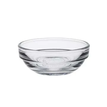 Duralex Stackable Glass Bowl Set of 4 - Clear and Durable
