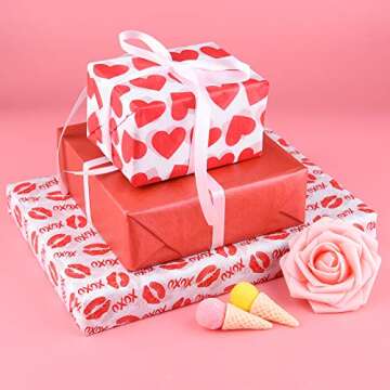 Valentine Tissue Paper 45 Sheets with Heart Design