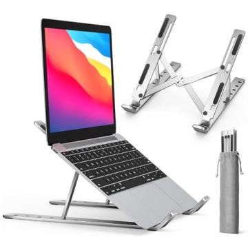 ivoler Laptop Stand - Ergonomic & Portable Height Adjustable Laptop Holder