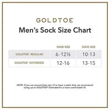 GOLDTOE Men's Harrington Crew Socks, Multipairs, White (6-Pairs), X-Large
