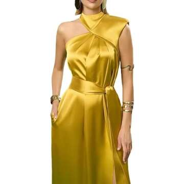 One Shoulder Plus Size Prom Dress Satin Long Prom Dresses for Women Sexy Pleated Evening Gown Ball Gowns Black