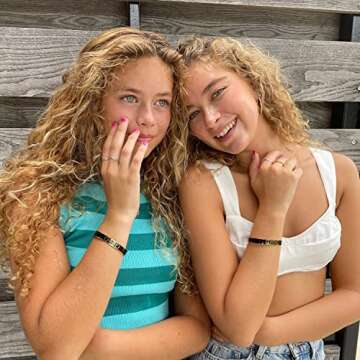 STORYJEWELLERY Sister Birthday Gifts from Sister, Gifts for Sister Birthday, Unique Sisters Gifts from Sister, Brother to Sister Gifts, Sister Bracelet, Wave Bracelet, Christmas Gifts for Sister