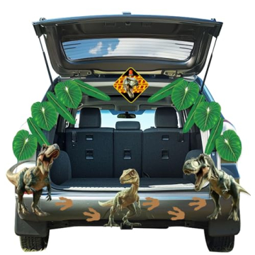 HEIPINIUYE Halloween Dinosaur Trunk or Treat Decoration Kit - Spooktacular Fun!