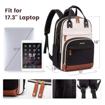 LOVEVOOK Women’s Stylish Anti-theft Laptop Backpack