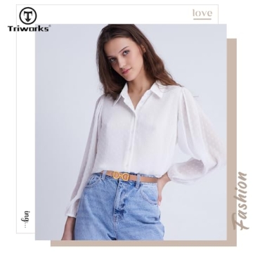 TRIWORKS Reversible Leather Belt Gold Buckle Dual Color