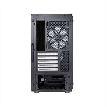 Fractal Design Define Mini C - Mini Tower Computer Case - mATX - Optimized for High Airflow and - 2X Fractal Design Dynamic X2 GP-12 120mm Silent Fans Included - PSU Shroud - Tempered Glass - Black