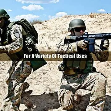 2 Pieces Tactical Leg Strap Nylon Thigh Belt Elastic Thigh Strap with Quick Release Buckle for Games and Outdoors Unisex (Black)