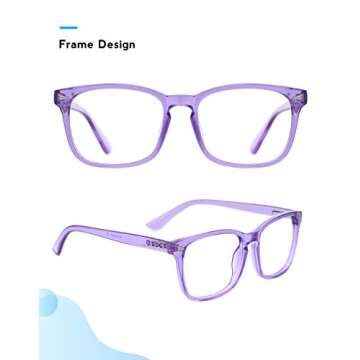 Mimoeye 2 Pack/1 Pack Oversized Blue Light Blocking Glasses Anti Eyestrain Work Gaming TV Glasses for Women and Men(1 piece)