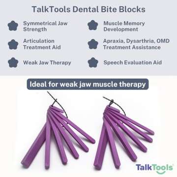 TalkTools Dental Bite Blocks Kit - Jaw Grading for Optimal Oral Motor Skills Development | Suitable ...