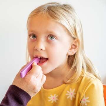 TalkTools Dental Bite Blocks Kit - Jaw Grading for Optimal Oral Motor Skills Development | Suitable for Kids and Adults Seeking Enhanced Jaw Stability and Control - Purple (2 Pack)