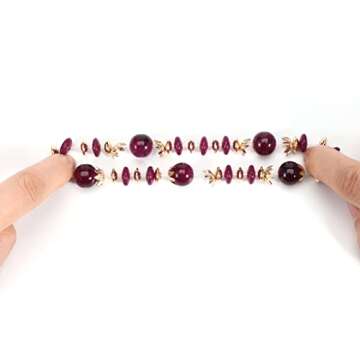 Solosoya Bohemian Multilayer Stackable Bracelets Set - 8 Pack Elastic Rope Accessories