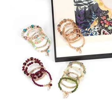 Solosoya Bohemian Stackable Bracelets Set for Women