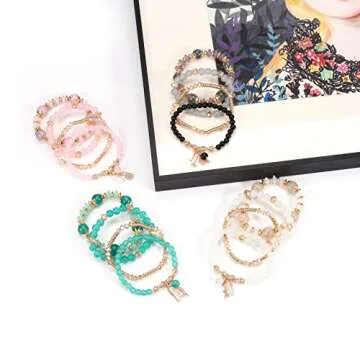 Solosoya Bohemian Stackable Bracelets Set for Women