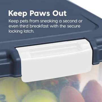IRIS USA Airtight Dog Food Storage Bin Up to 38 lbs