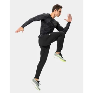 Men's Sweatpants with Zipper Pockets for Athletes