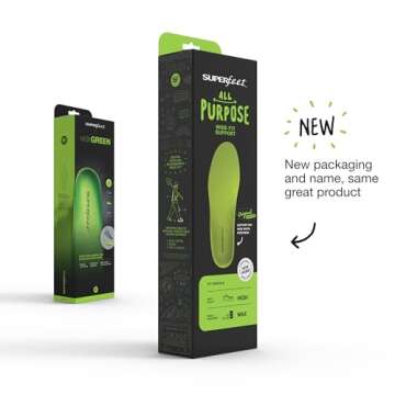 Superfeet All-Purpose Wide-Fit Support Insoles - Customizable Comfort for Wide Feet