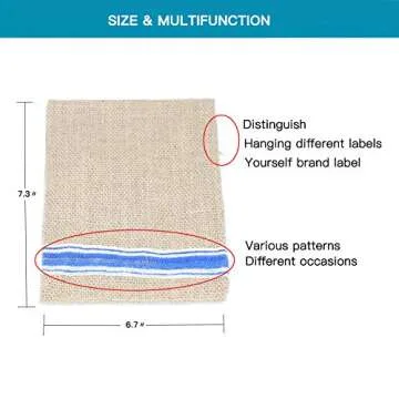 Eco-Friendly Reusable Sandwich Bags - Blue Stripes Pack of 10