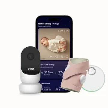 Owlet® Dream Duo Smart Baby Monitor: FDA-Cleared Dream Sock® Plus Owlet Cam 2 - Tracks & Notifies ...