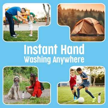 Suds2Go Refillable Caps, 2 Pack - Universal Fit Turns Most Disposable Water Bottles Into A Hand Wash...