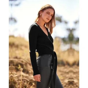 Chic BTFBM Women's Wrap Sweater for All Occasions