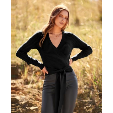 Chic BTFBM Women's Wrap Sweater for All Occasions