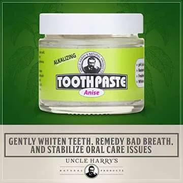 Uncle Harry's Anise Remineralizing Toothpaste | Natural Whitening Toothpaste Freshens Breath & Promo...