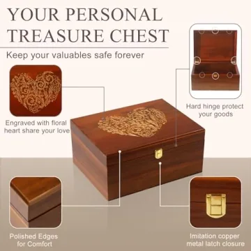 Elegant Wedding Keepsake Box with Photo Frame