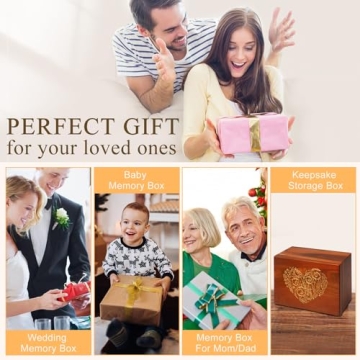 Elegant Wedding Keepsake Box with Photo Frame