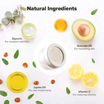 Tap Water Filter for Sink Faucet - Filtration with Vitamin C Gel, Removes Chlorine & Impurities, Kitchen Faucet Purifier, Easy to Install, Premium for Sensitive Skin, Made in Korea - Pure White