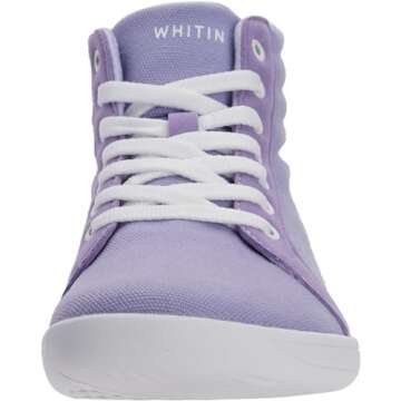 WHITIN Women's High Top Zero Drop Barefoot Shoes – Casual Fashion Sneakers