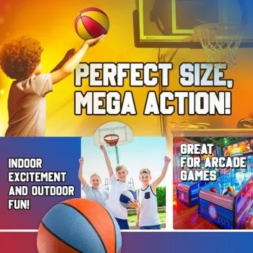 Rubber Mini Basketballs with Pump for Kids 7 Inch