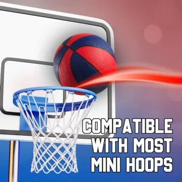 Rubber Mini Basketballs with Pump for Kids 7 Inch