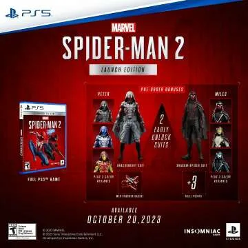 MARVEL’S SPIDER-MAN 2 PS5 Launch Edition Awaits You