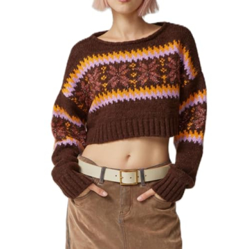 Trendy Y2K Knitted Crop Top for Stylish Women