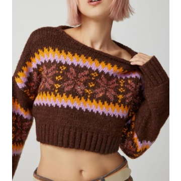 Trendy Y2K Knitted Crop Top for Stylish Women