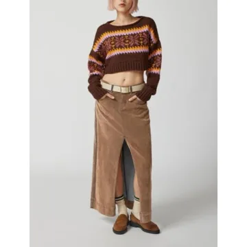 Trendy Y2K Knitted Crop Top for Stylish Women