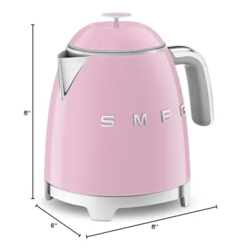 Smeg Cream Retro Mini Kettle - Stylish Electric 3 Cup