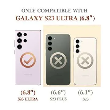 GVIEWIN for Samsung Galaxy S23 Ultra Case with Slide Camera Cover, [Military Grade Drop Protection] ...