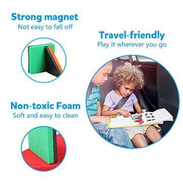 Vanmor Travel Tangram Puzzle Set - 3 Magnetic Sets for Kids