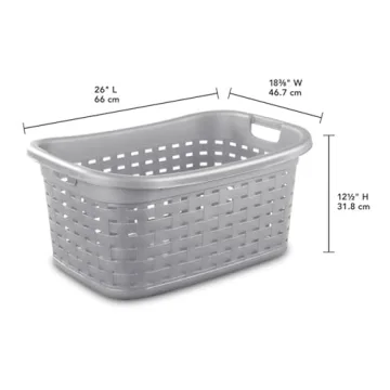 Durable Sterilite Weave Laundry Basket for Stylish Storage