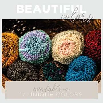 Lion Brand Yarn (1 Skein 792-412 Homespun Thick & Quick, Pearls Yarn, 1 Pack