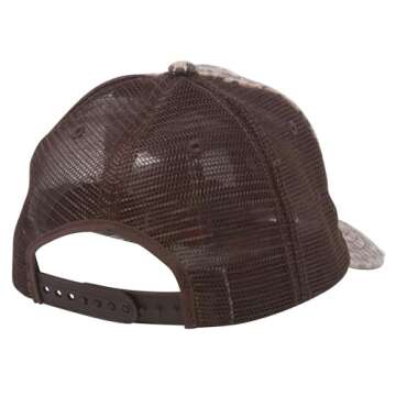 Women's Print Mesh Canvas Trucker Baseball Cap Hat