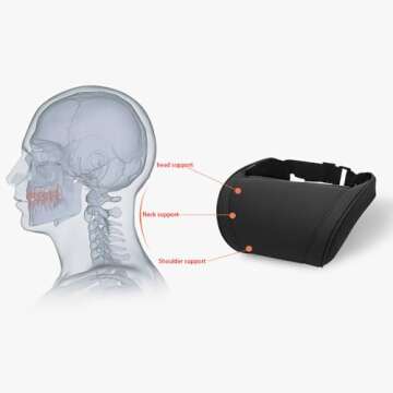 stamoo Neck Pillow for Tesla Model 3 Y S X Car Seat Headrest Cushion Neck Headrest 1PC (White)